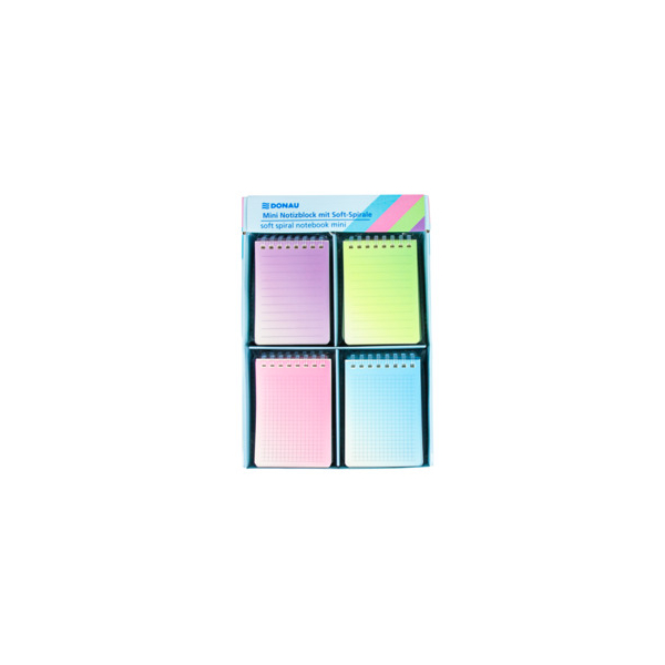 24 Stück Donau Notizblock 1320106-99, sortiert80g, 80 Blatt 9004546575313 Donau