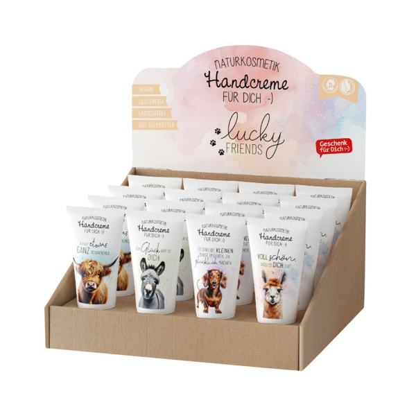 16 Stück LA VIDA Handcreme Lucky Friends sortiert  LA VIDA