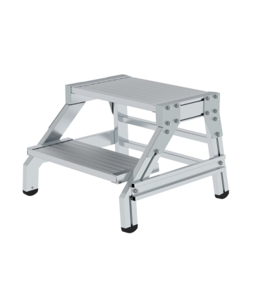 Podestleiter 050172, 2 Stufen, alu, Aluminium