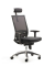 B&uuml;rostuhl my Optimax, schwarz / silber, mit Armlehnen, bis 120kg, mit Kopfst&uuml;tze