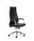 Chefsessel my Deluxe, schwarz / silber, mit Armlehnen, bis 120kg, ohne Kopfst&uuml;tze