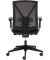 B&uuml;rostuhl myWIZARD, schwarz / schwarz, mit Armlehnen, bis 120kg, ohne Kopfst&uuml;tze