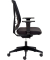 B&uuml;rostuhl myWIZARD, schwarz / schwarz, mit Armlehnen, bis 120kg, ohne Kopfst&uuml;tze