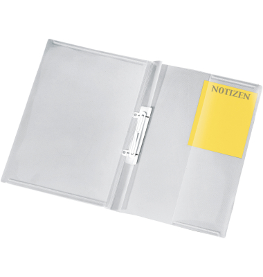 Schnellhefter Crystal 4739290, transparent, Polypropylen, Vorderdeckel ganzer Vorderdeckel