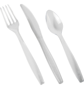 Einwegbesteck Box PS tr 3x55 St.