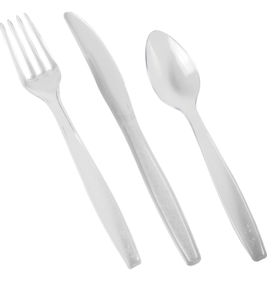 Einwegbesteck Box PS tr 3x55 St.