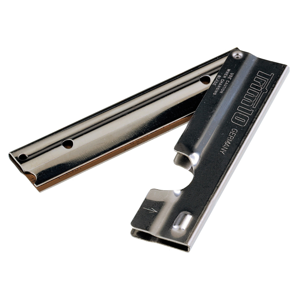 4017942400061 - UNGER Trim 1 Glasschaber + 10 Klingen Schaber ist ideal zum Entfernen von Aufklebern Farbspritzern etc 1 Etui = 1 Halter + 10 Klingen