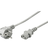 Netzkabel 2m Schutzkontakt auf IEC 320-C13