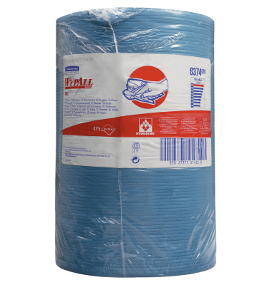 Putztuchrolle X80 1lagig 38x42cm blau