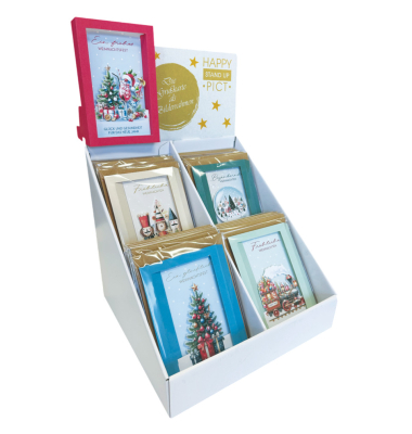 Weihnachtskarte Happy Stan up sortiert