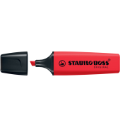 Textmarker STABILO BOSS ORIGINAL REALRED, 70/48, karminrot, 2+5mm Keilspitze