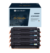 Toner GSHCF410XU4P, schwarz/cyan/magenta/gelb, ca. 6300 Seiten schwarz, ca. 3 x 5000 Seiten farbig