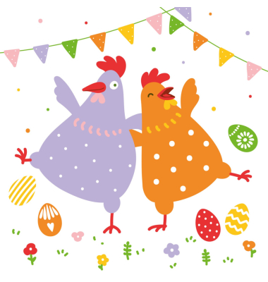 Osterserviette 33x33cm