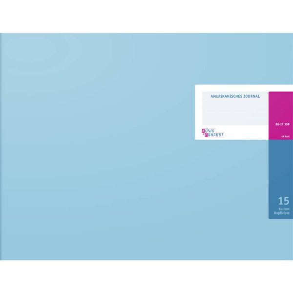 4014149155206 - Spaltenbuch 86-17159 Amerikanisches Journal 425x297mm 48 Blatt   96 Seiten mit Kopfleiste 15 Doppelkonten über 2 Seiten pag