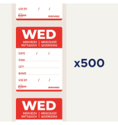 Rollenetiketten 40x56mm 500ST rot