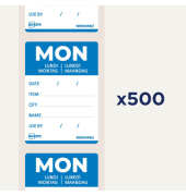 Rollenetiketten 40x56mm 500ST blau