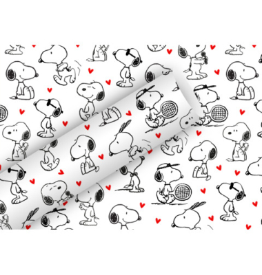 Geschenkpapier 1366-26417, Snoopy, wei&szlig;