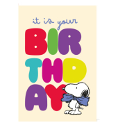 Geburtstagskarte Snoopy englisch