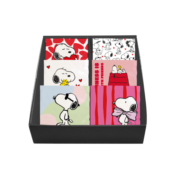 24 Stück Braun und Company Motivservietten 1180-26019, farbig sortiert / Snoopy, 3-lagig, 33x33cm  Braun und Company