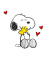 Motivservietten 1180-26019, farbig sortiert / Snoopy, 3-lagig, 33x33cm