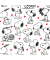 Motivservietten 1180-26019, farbig sortiert / Snoopy, 3-lagig, 33x33cm