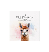 Motivserviette Lucky Frie Lama