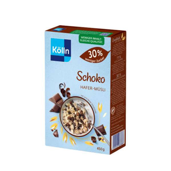 4000540263862 - Müsli Schoko weniger Zucker 450g 8St 4000540263862 8 Stück