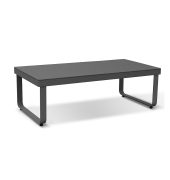 Beistelltisch Porto, 39cm (H), 120x60cm (BxT), rechteckig, anthrazit / anthrazit