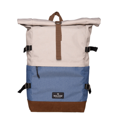 Schulrucksack Roll up two popcornazure