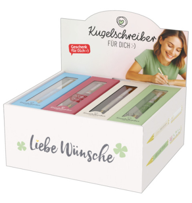 Kugelschreiber Liebe W&uuml;nsche sortiert