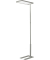 Stehleuchte Capella, direkte und indirekte Ausleuchtung, silber-grau