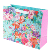 Geschenktasche 46 703, allgemein, mit Trageband / Geschenkanh&auml;nger, Velvet Bloom, 33cm x 27cm