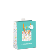 Geschenktragetasche Geburtstag blaubunt