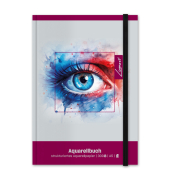 Aquarellbuch A5 20 BL strukturiert wei&szlig;