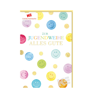 Jugendweihekarte Geldschein