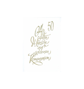Karte zur goldenen Kommunion