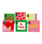 Motivserviette 33x33cm Colour Love sort.