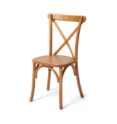 Stapelstuhl Crossback hellbraun 7St