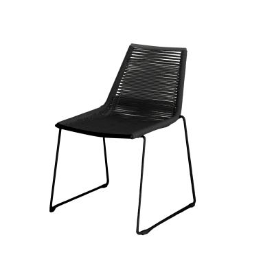 Stapelstuhl Kimo Sitzkissen schwarz 4St