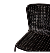 Stapel-Barstuhl Luca schwarz 2St