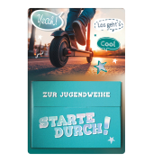 Jugendweihekarte Geldschein