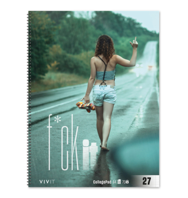 Collegeblock A4 80BL F_ck it liniert