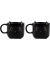 Espressogedeck Cats 2tlg. schwarz