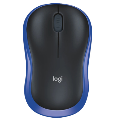Maus M185 kabellos schwarzblau