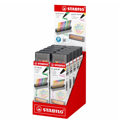 Thekendisplay 10ST Click Set sortiert