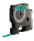 D1 Schriftband S0720740 9mm x 7m schwarz/gr&uuml;n laminiert selbstklebend