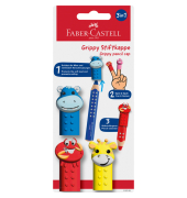 Stiftkappe 3ST Grippy sortiert