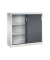 Schiebet&uuml;renschrank Accurado-2000 20471200S10349, abschlie&szlig;bar, 3 OH, lichtgrau/schwarzgrau, 120x120x40cm (BxHxT)