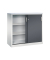 Schiebet&uuml;renschrank Accurado-2000 20571200S10286, abschlie&szlig;bar, 3 OH, lichtgrau/schwarzgrau, 120x120x50cm (BxHxT)