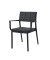 Stapel-Armlehnstuhl Rocco schwarz 4St